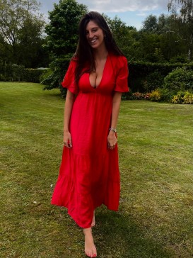 ROBE FESALE ROUGE